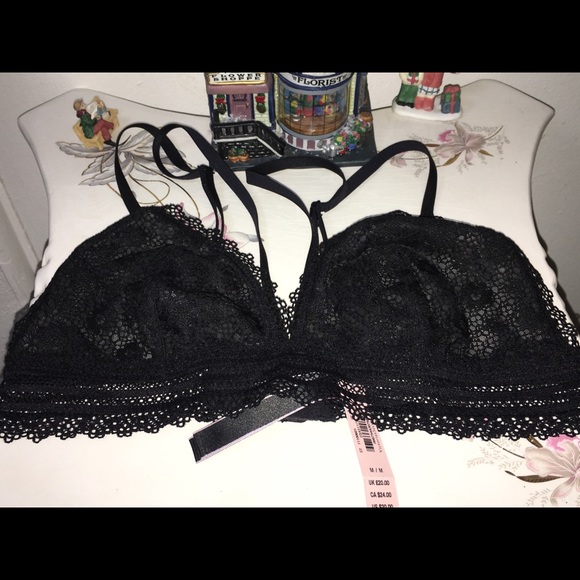 Victoria Secret Bralette Black M & Thong panty S - Picture 5 of 8